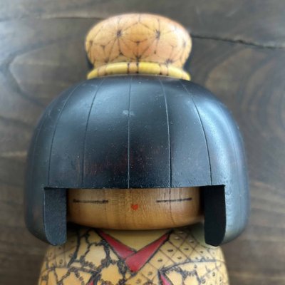 Vintage Wooden Kokeshi Doll by Kazuo Takamizawa, Japan, 1970s-DWL-1799209