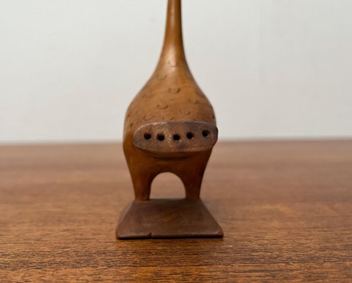 Vintage Wooden Peacock Figurine-UAH-1796949