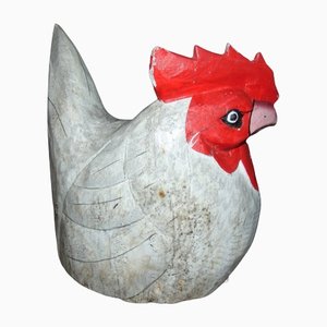 Vintage Wooden Rooster, 1950s-CAQ-1143801