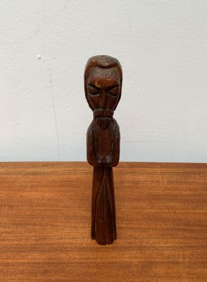 Vintage Wooden Sacral Figurine Sculpture-UAH-1192493