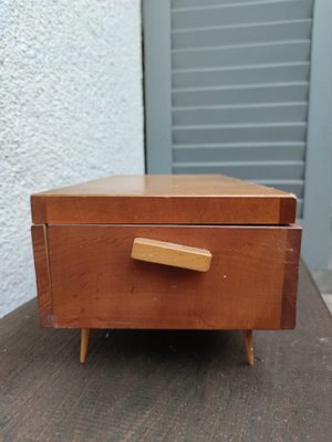 Vintage Wooden Sewing Chest, 1970s-CAQ-954609