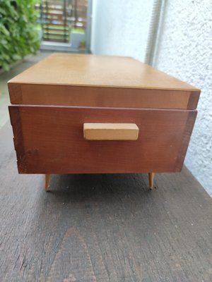 Vintage Wooden Sewing Chest, 1970s-CAQ-954609