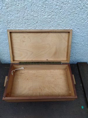 Vintage Wooden Sewing Chest, 1970s-CAQ-954609