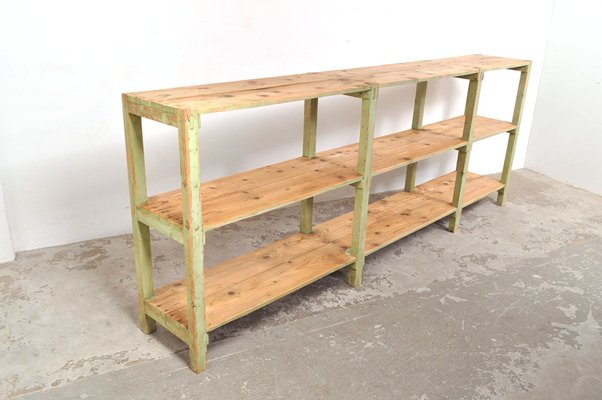 Vintage Wooden Shelving Unit, 1960s-AOX-1768666