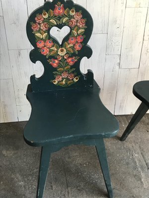 Vintage Wooden Side Chairs, 1920s, Set of 3-OXJ-562784