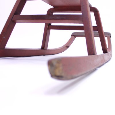 Vintage Wooden Sled, 1940s-KQ-787336