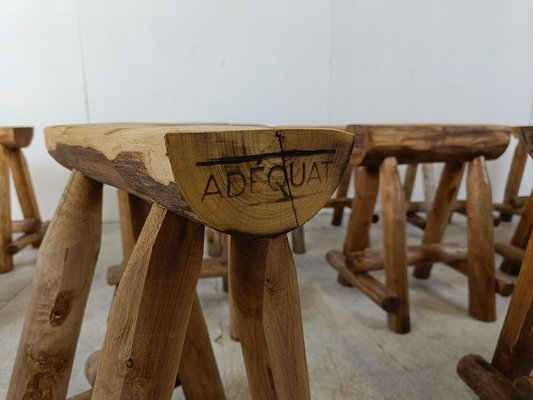 Vintage Wooden Stools, 1970s-IRH-1741659