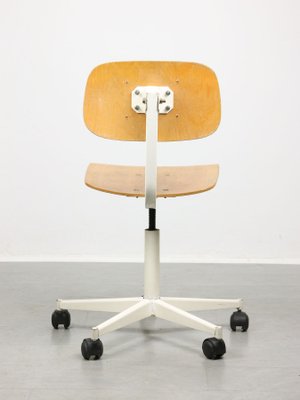 Vintage Wooden Swivel Office Chair-HGJ-1126381