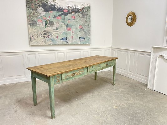 Vintage Wooden Table with Patina, 1920s-PB-2040162