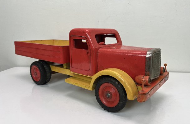 Vintage Wooden Toy Truck attributed Bigge, Germany, 1950s-WZZ-1727097