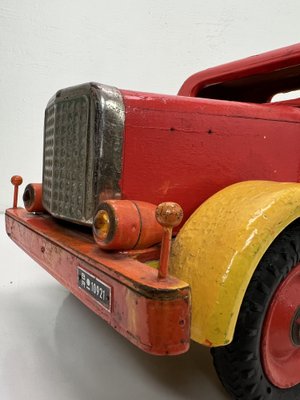 Vintage Wooden Toy Truck attributed Bigge, Germany, 1950s-WZZ-1727097