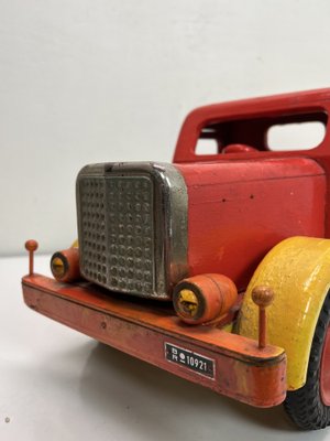 Vintage Wooden Toy Truck attributed Bigge, Germany, 1950s-WZZ-1727097