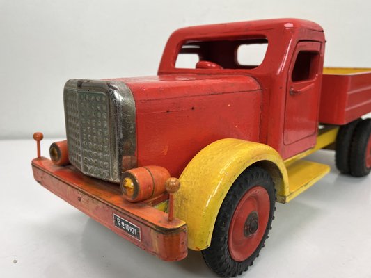 Vintage Wooden Toy Truck attributed Bigge, Germany, 1950s-WZZ-1727097