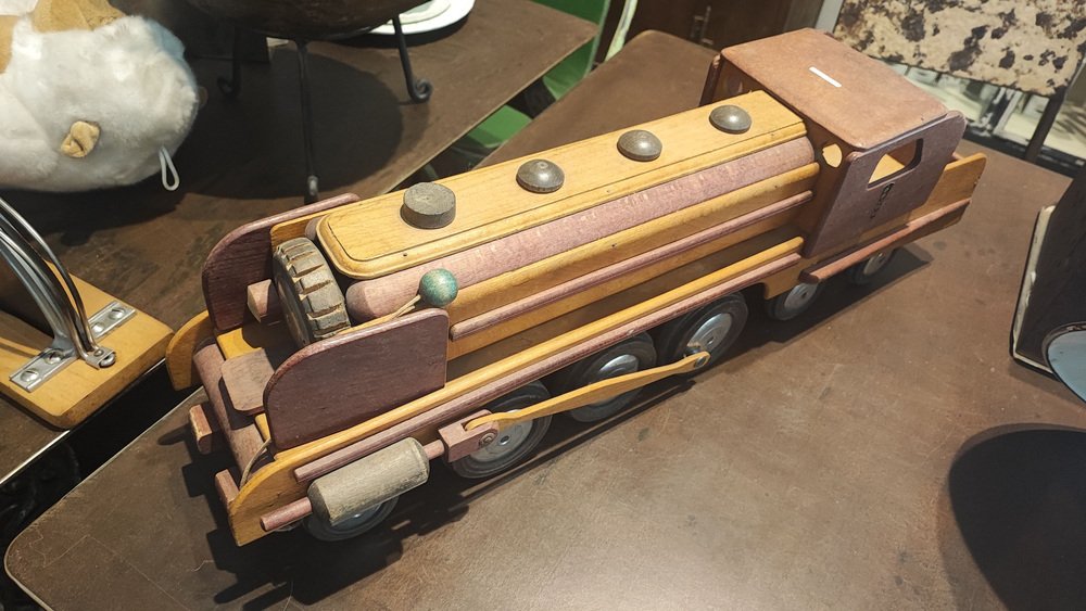 Vintage Wooden Train, 1950s-NA-1756622