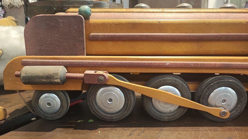 Vintage Wooden Train, 1950s