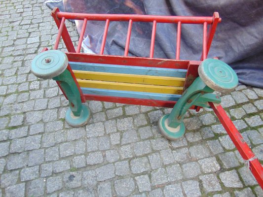 Vintage Wooden Trolley, 1970s-CAQ-715155