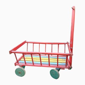 Vintage Wooden Trolley, 1970s-CAQ-715155