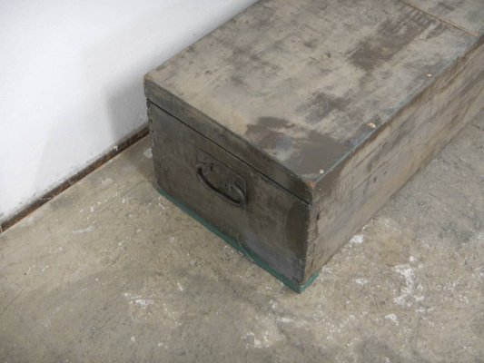 Vintage Wooden Trunk, 1940s-WWQ-1333379