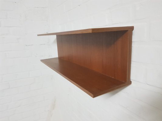 Vintage Wooden Wall Shelf from Walter Renz, 1960s-YFS-1378260