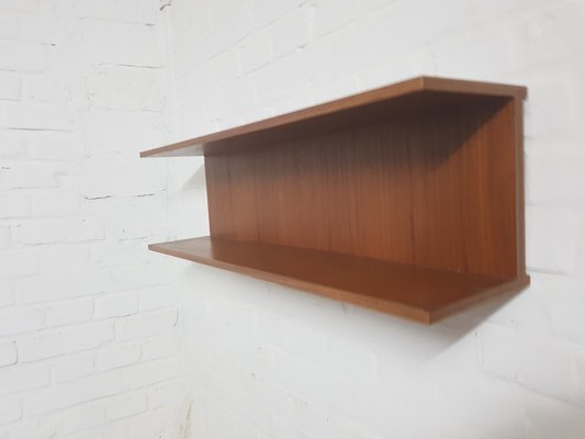 Vintage Wooden Wall Shelf from Walter Renz, 1960s-YFS-1378260