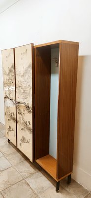 Vintage Wooden Wardrobe with Light-QLH-1421384