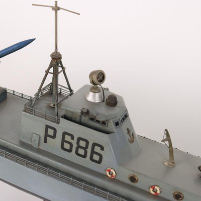 Vintage Wooden Warship Model-VMM-1771403