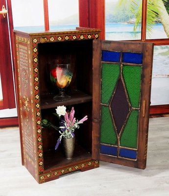 Vintage Wooden Wedding Cabinet, Rajestan Pakistan, 1940s-UZN-1397186