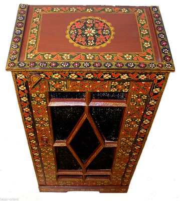 Vintage Wooden Wedding Cabinet, Rajestan Pakistan, 1940s-UZN-1397186