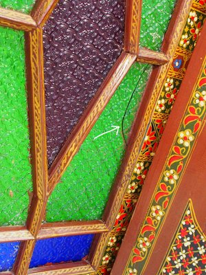 Vintage Wooden Wedding Cabinet, Rajestan Pakistan, 1940s-UZN-1397186