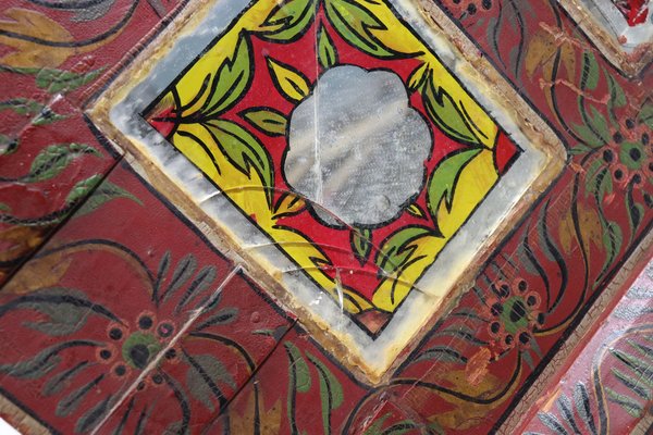 Vintage Wooden Wedding Chest, Rajestan, Pakistan, 1930s-UZN-1401223