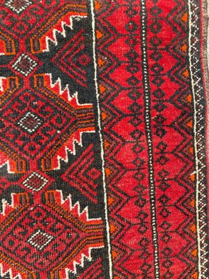 Vintage Wool Baluch Rug, 1950s-YMM-1062197