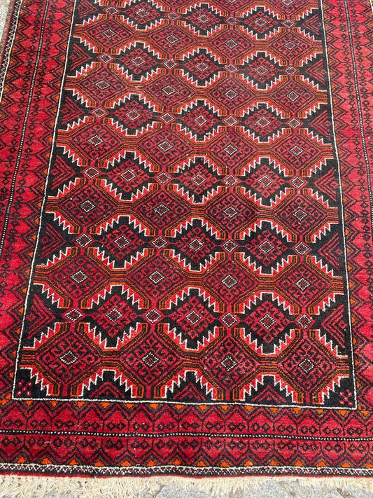 Vintage Wool Baluch Rug, 1950s