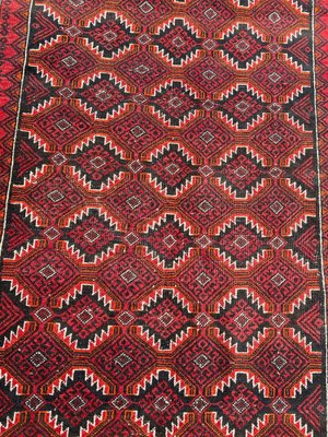 Vintage Wool Baluch Rug, 1950s-YMM-1062197