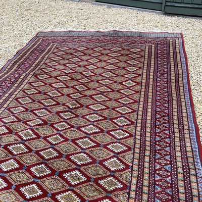 Vintage Wool Bukhara Rug, 1930s-VBM-914900