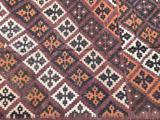 Vintage Wool Ghashghaei Kilim, 1950s-YMM-1062095