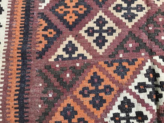 Vintage Wool Ghashghaei Kilim, 1950s-YMM-1062095