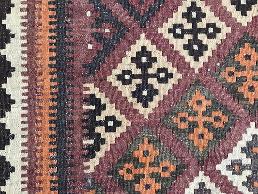 Vintage Wool Ghashghaei Kilim, 1950s-YMM-1062095