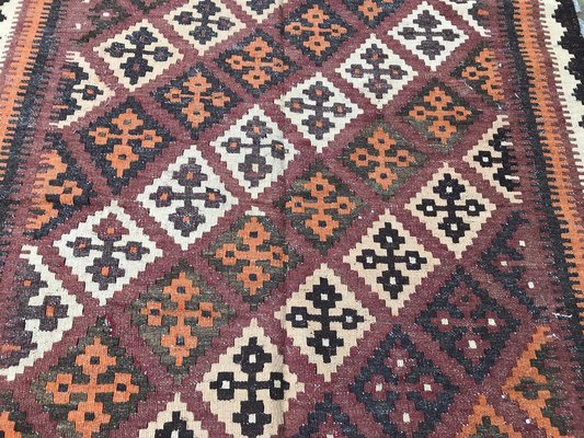 Vintage Wool Ghashghaei Kilim, 1950s-YMM-1062095