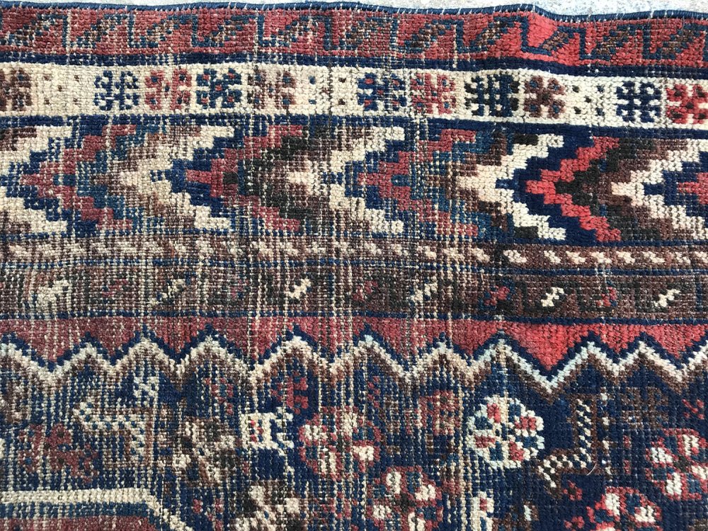 Vintage Wool Ghashghaei Rug