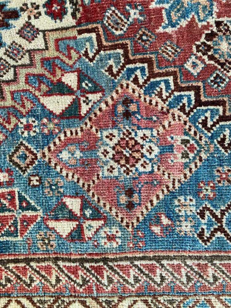 Vintage Wool Ghashghaei Rug, 1930s