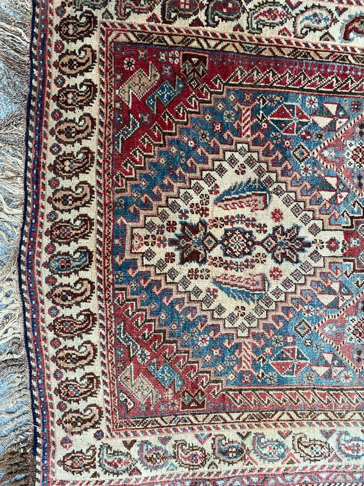 Vintage Wool Ghashghaei Rug, 1930s