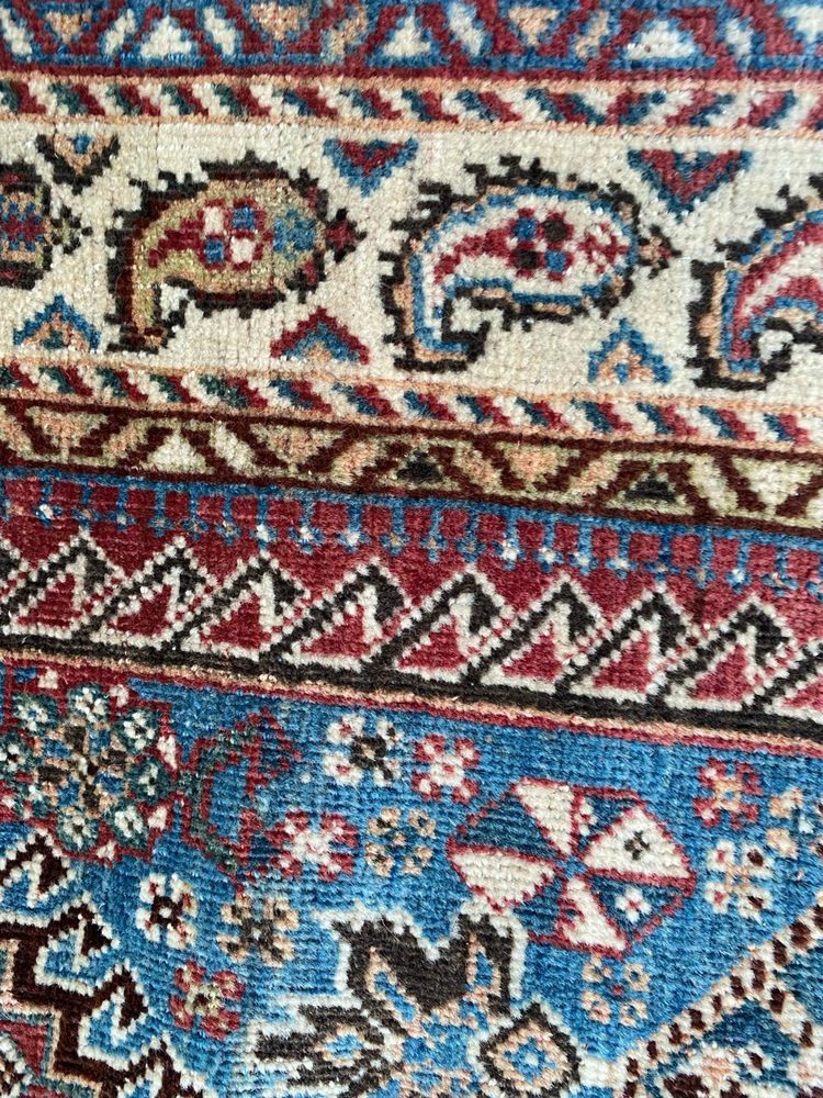 Vintage Wool Ghashghaei Rug, 1930s