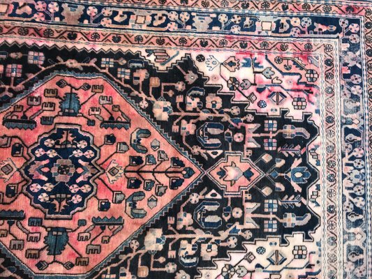 Vintage Wool Hamadan Rug, 1960s-YMM-1062248