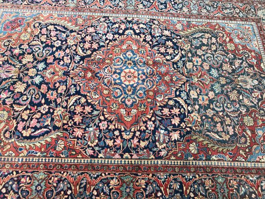 Vintage Wool Kashan Rug, 1920s-YMM-1061756