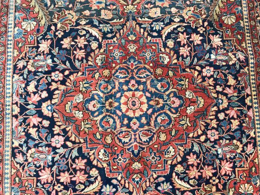 Vintage Wool Kashan Rug, 1920s-YMM-1061756