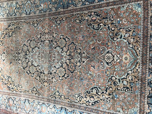 Vintage Wool Kashan Rug-YMM-1061861