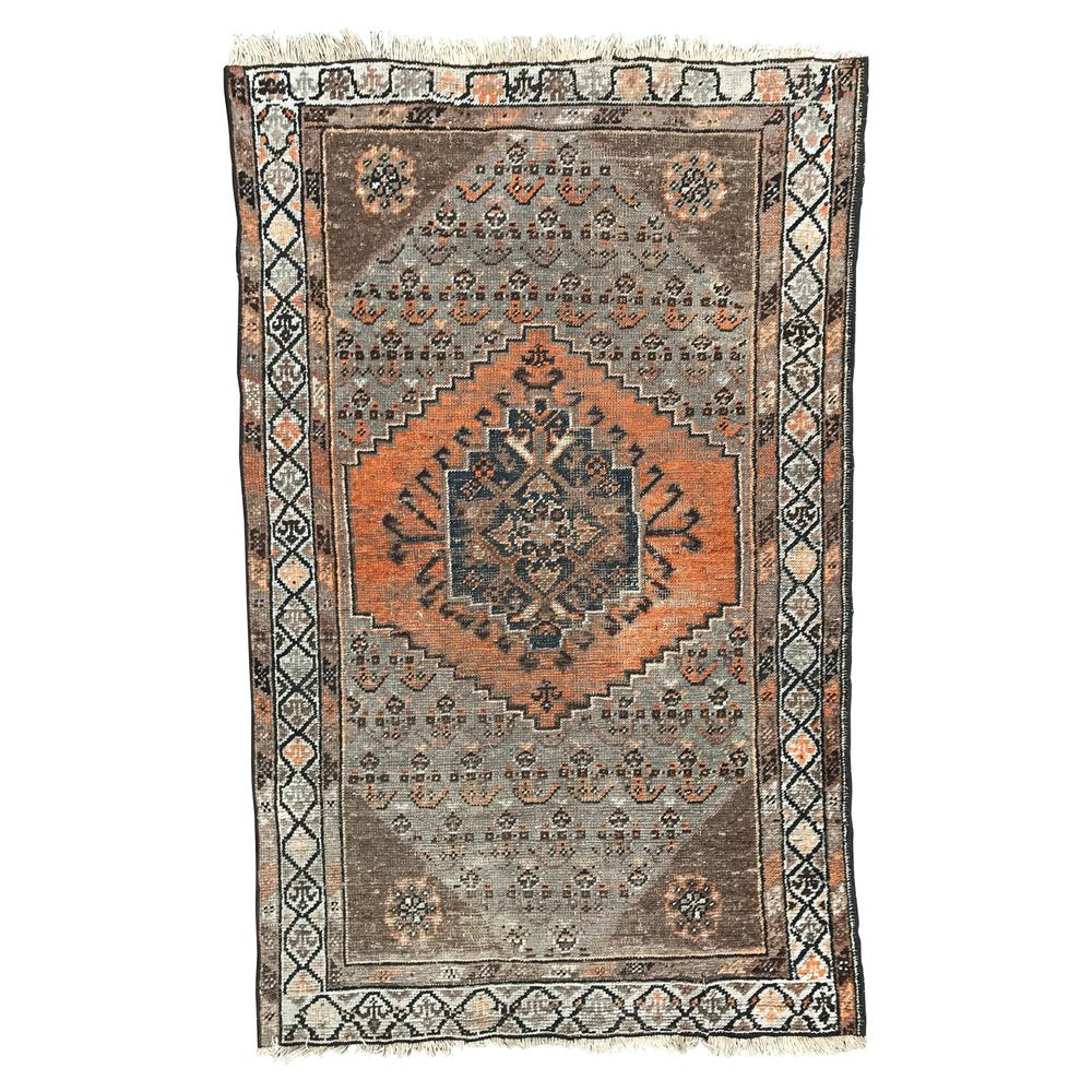 Vintage Wool Kurdish Rug