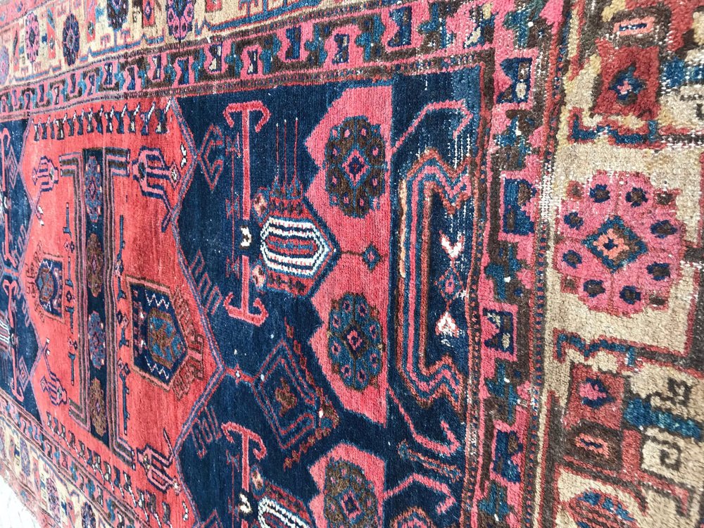 Vintage Wool Kurdish Rug