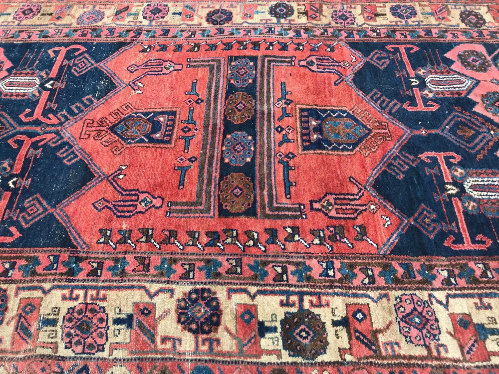 Vintage Wool Kurdish Rug