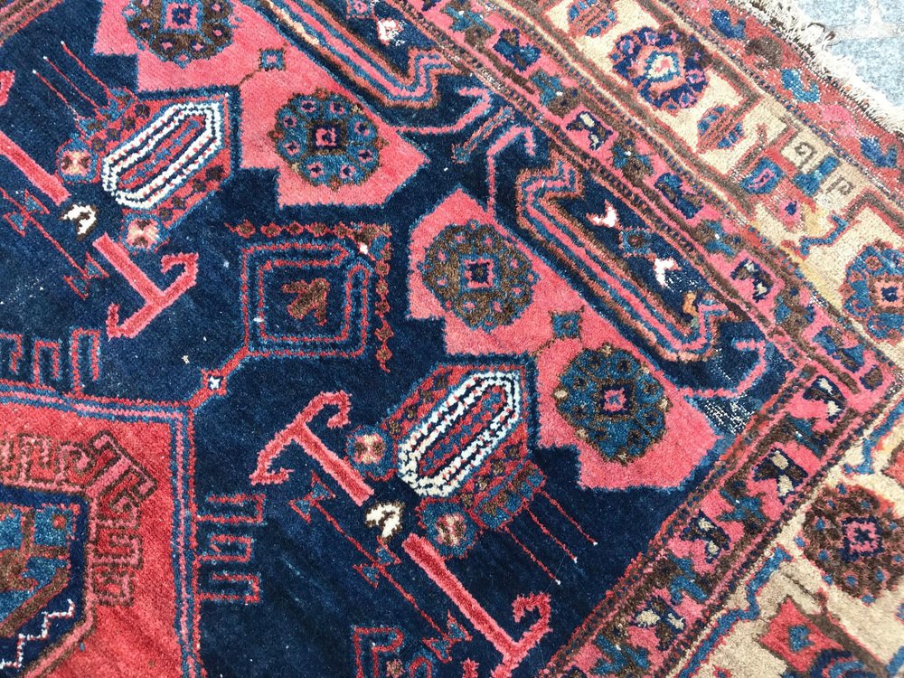 Vintage Wool Kurdish Rug